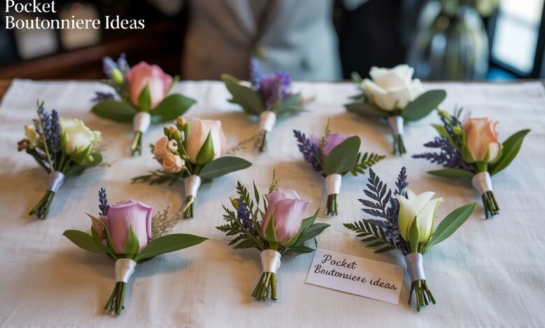 10 Stunning Pocket Boutonniere Ideas That Will Elevate Your Suit